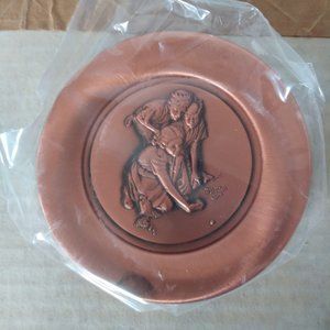 The Children of Norman Rockwell Plate 2 in Series - Mini Copper 4" Round